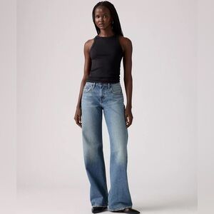 Levi’s Low Loose Jeans Rescued City Medium Wash 26x32 NWT